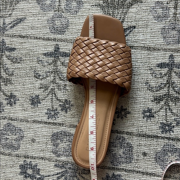Rachel Zoe Nerida woven slide on sandals nude/tan size 8.5 - Picture 6 of 6